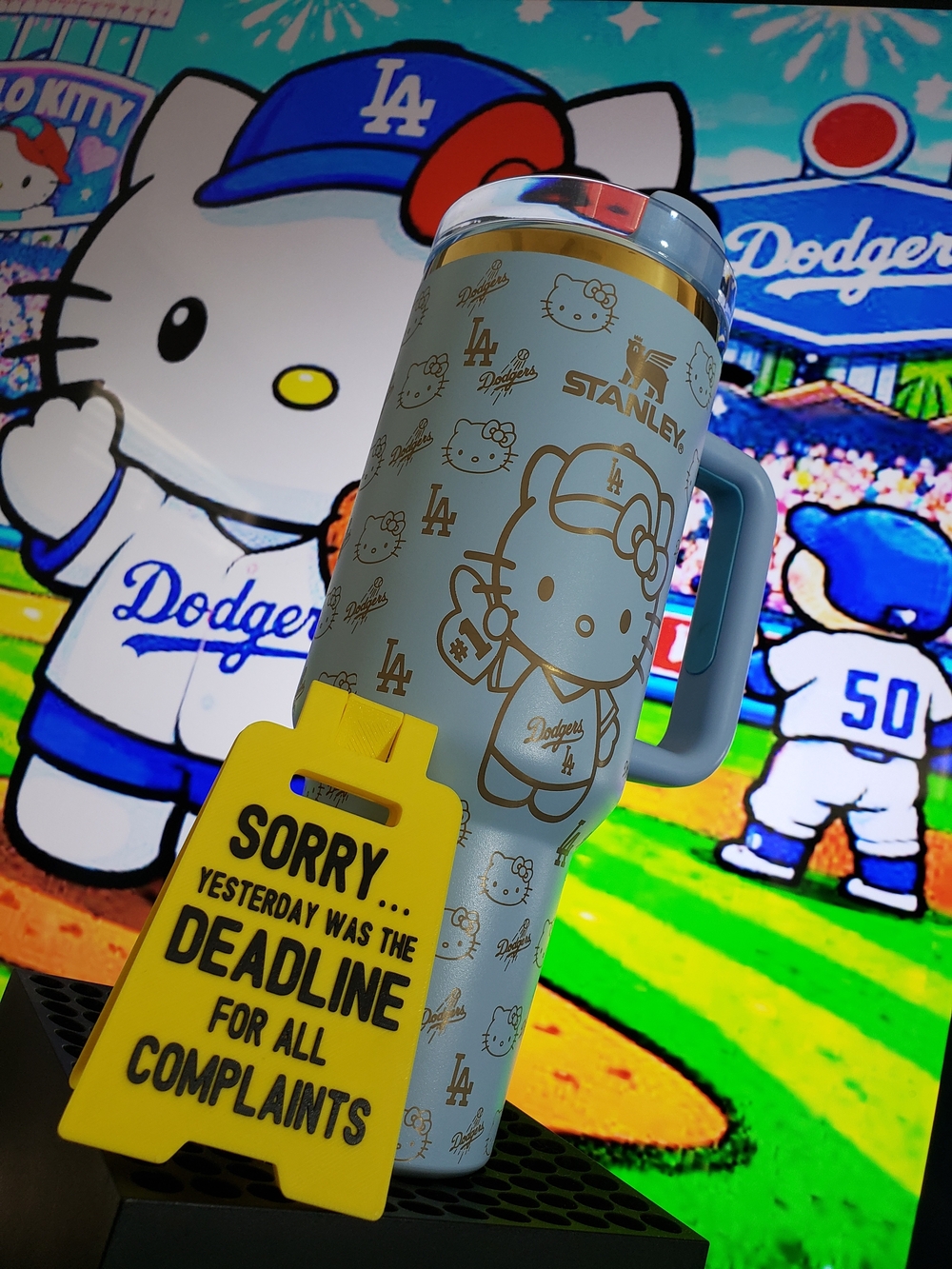 Stanley Hello Kitty Dodgers Blue Insulated Travel Mug